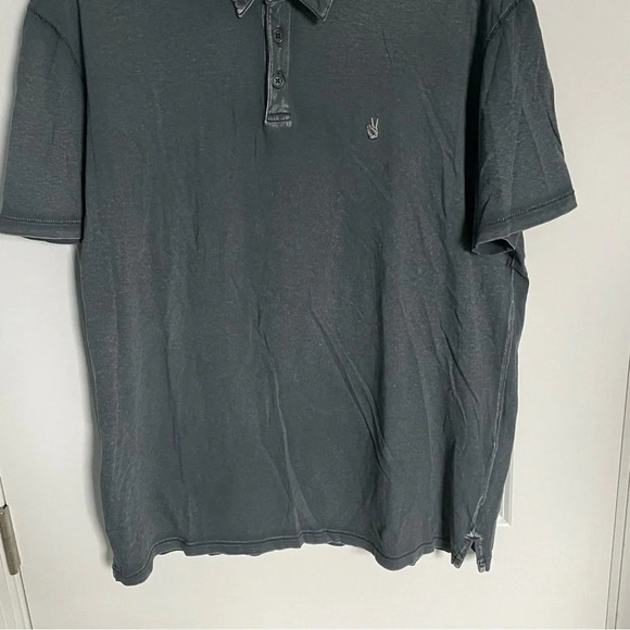 John Varvatos peace polo Shirt washed gray 29124 - Picture 8 of 16